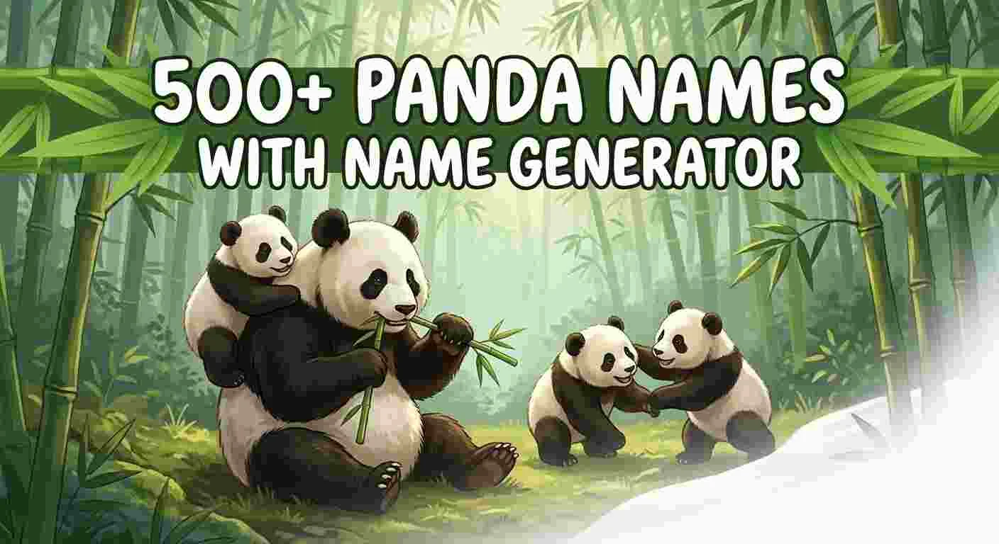 500+ Panda Names With Name Generator