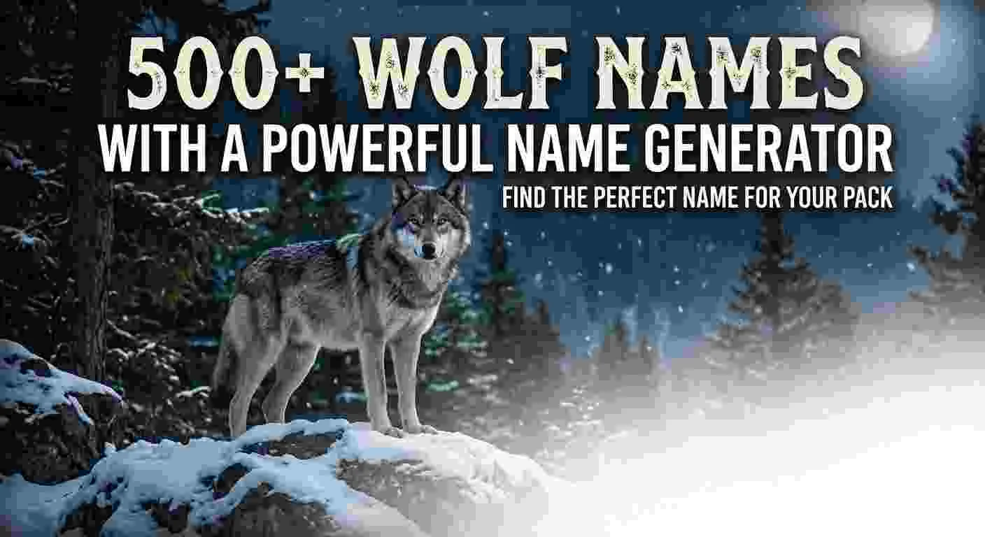 Wolf Names With a Powerful Name Generator