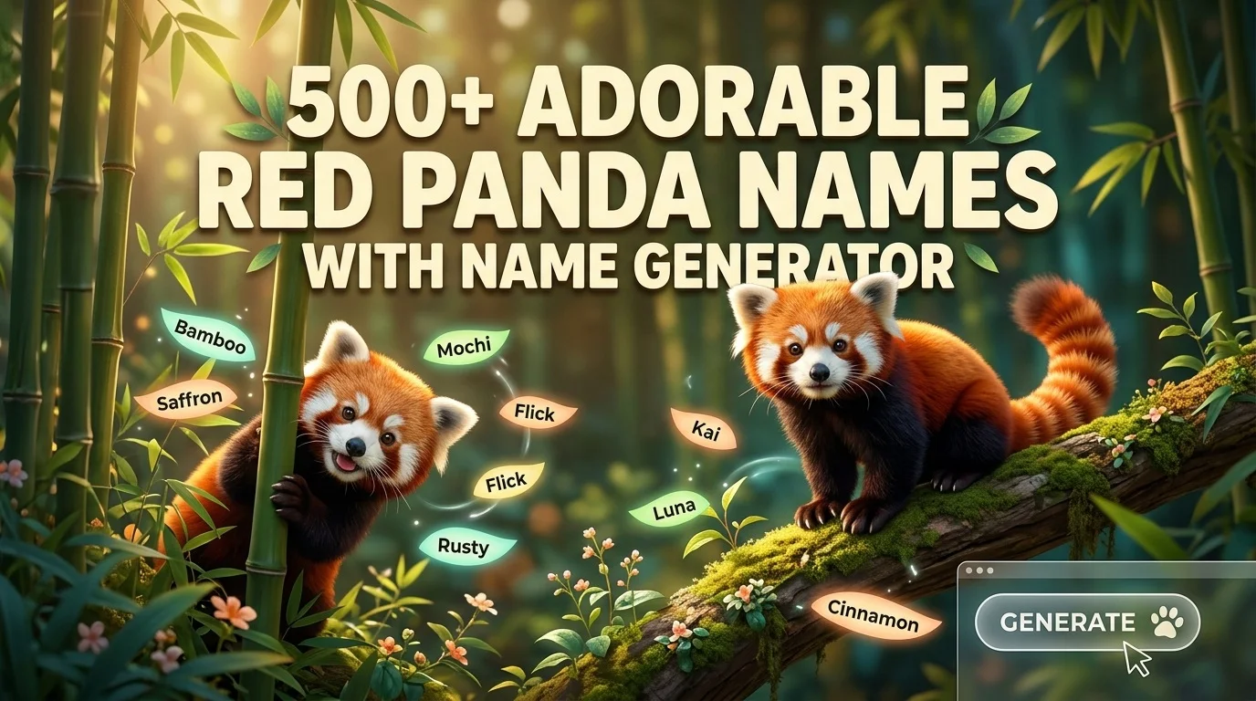 Adorable Panda Names With Name Generator