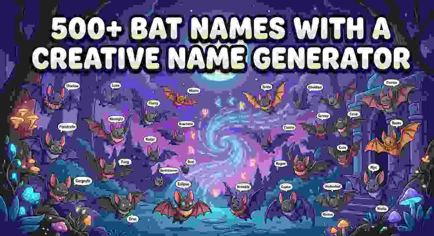 Bat Names With a Creative Name Generator