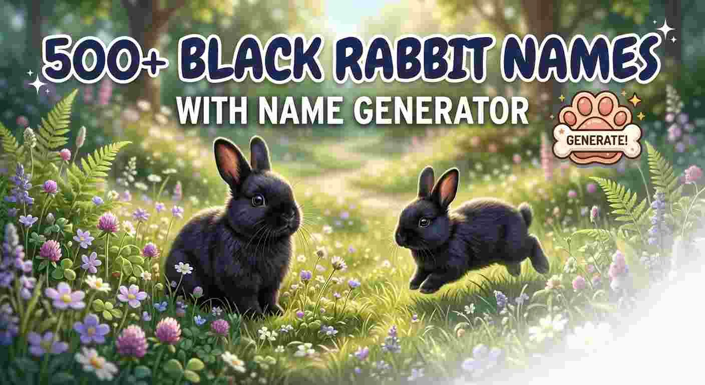 Black Rabbit Names With Name Generator