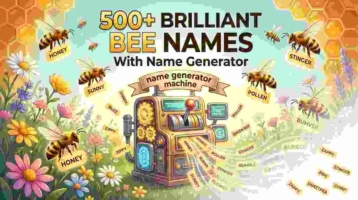 Brilliant Bee Names With Name Generator