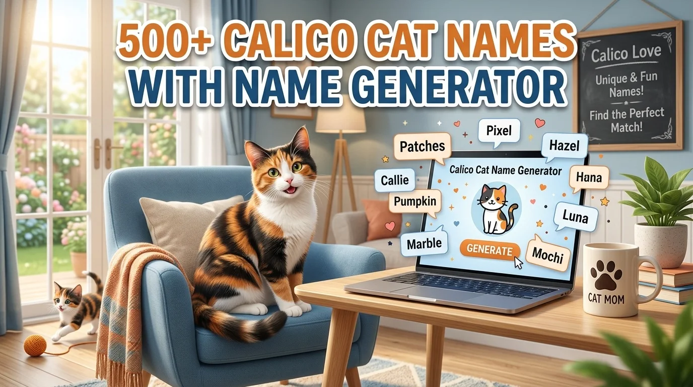 Calico Cat Names With Name Generator