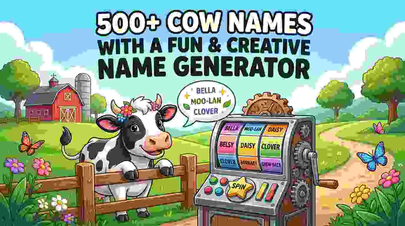 Cow Names With a Fun & Creative Name Generator