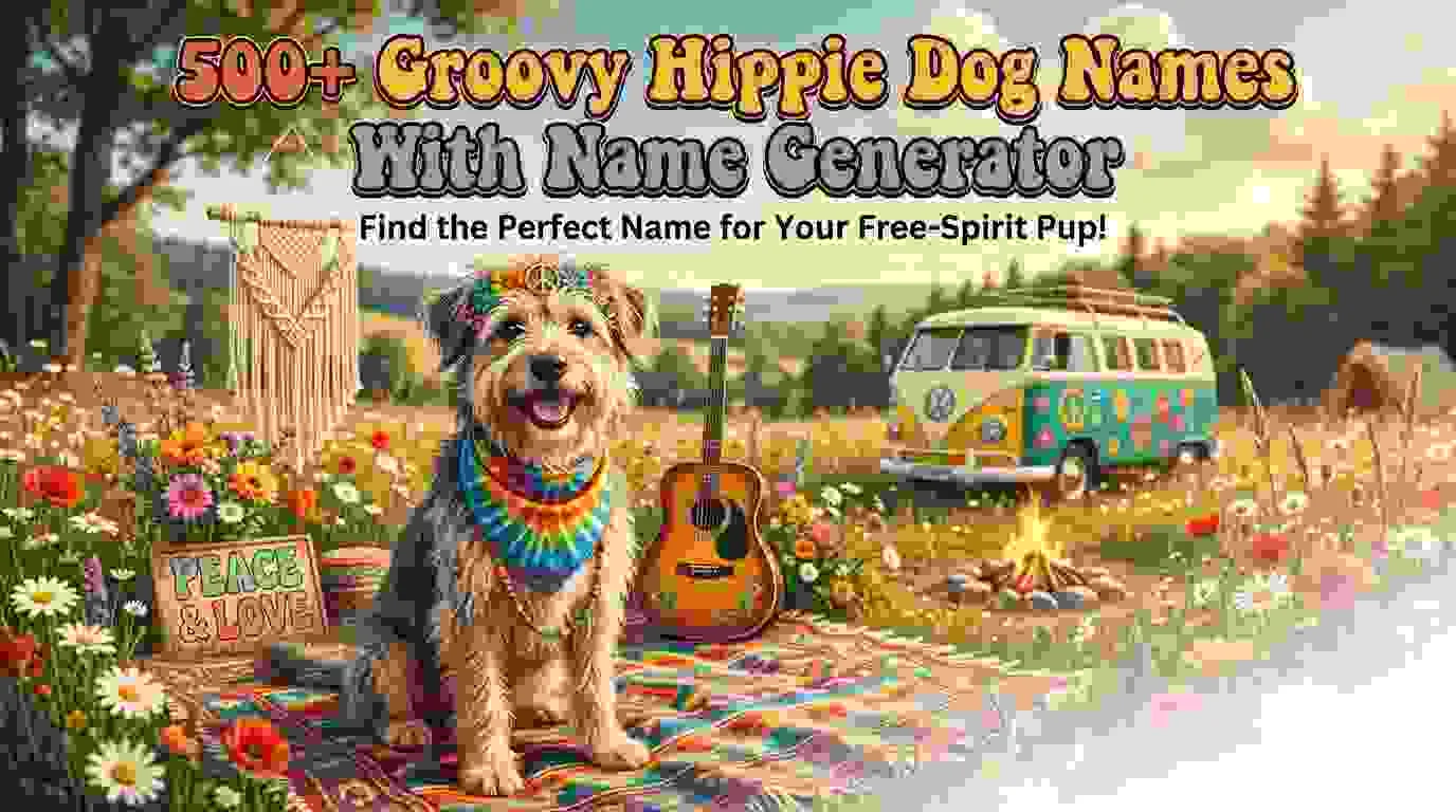 Groovy Hippie Dog Names With Name Generator