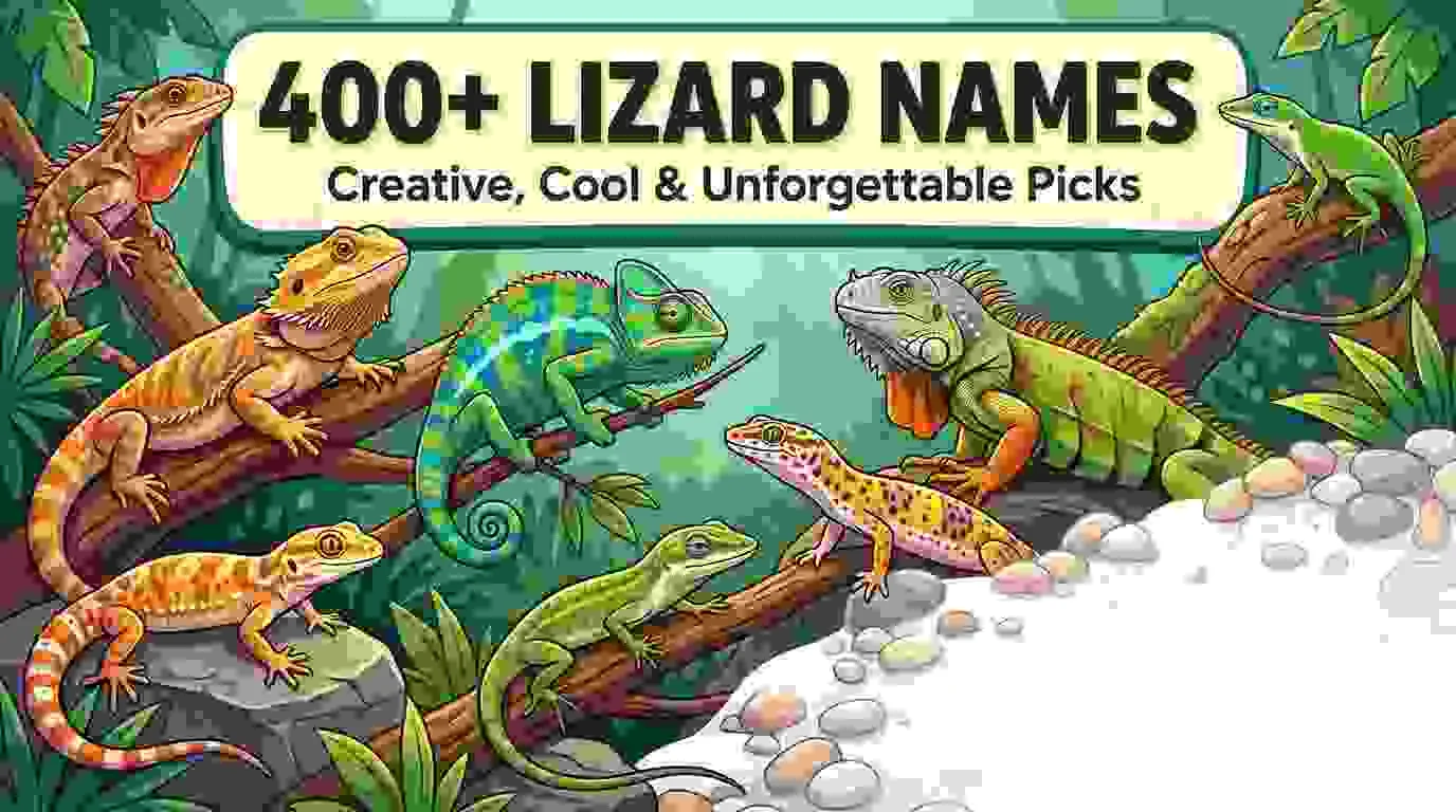 Lizard Names Creative, Cool & Unforgettable Picks