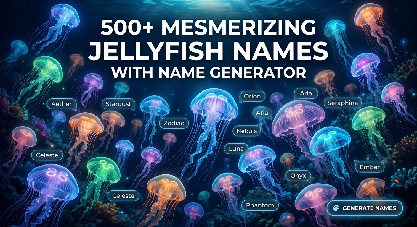 Mesmerizing Jellyfish Names With Name Generator