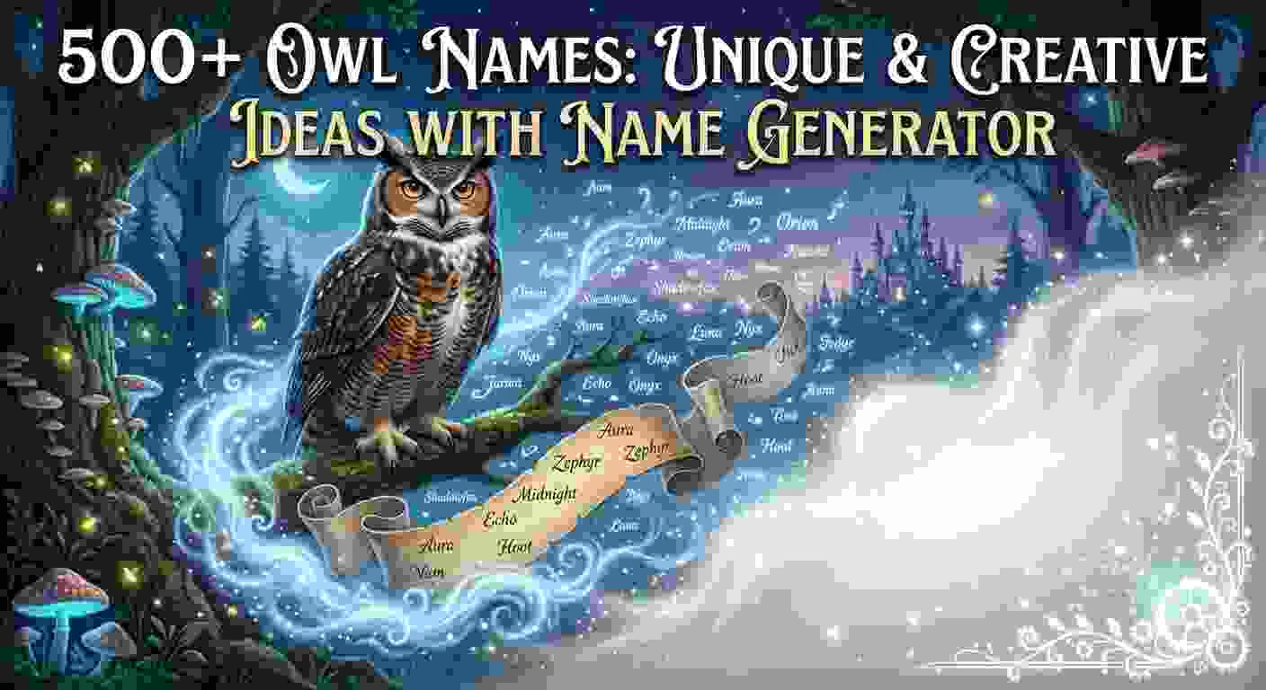 Owl Names Unique & Creative Ideas With Name Generator