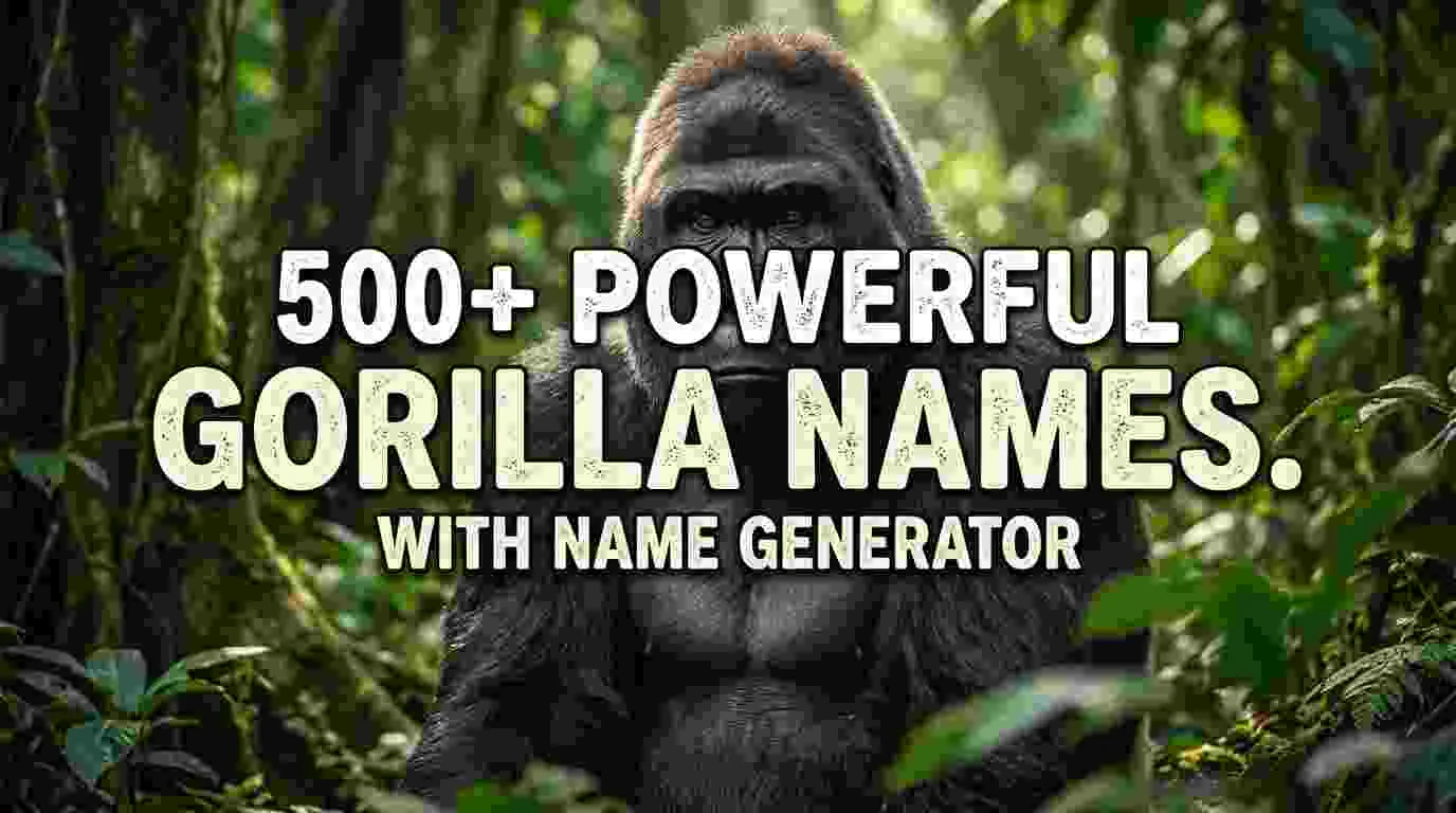 Powerful Gorilla Names With Name Generator