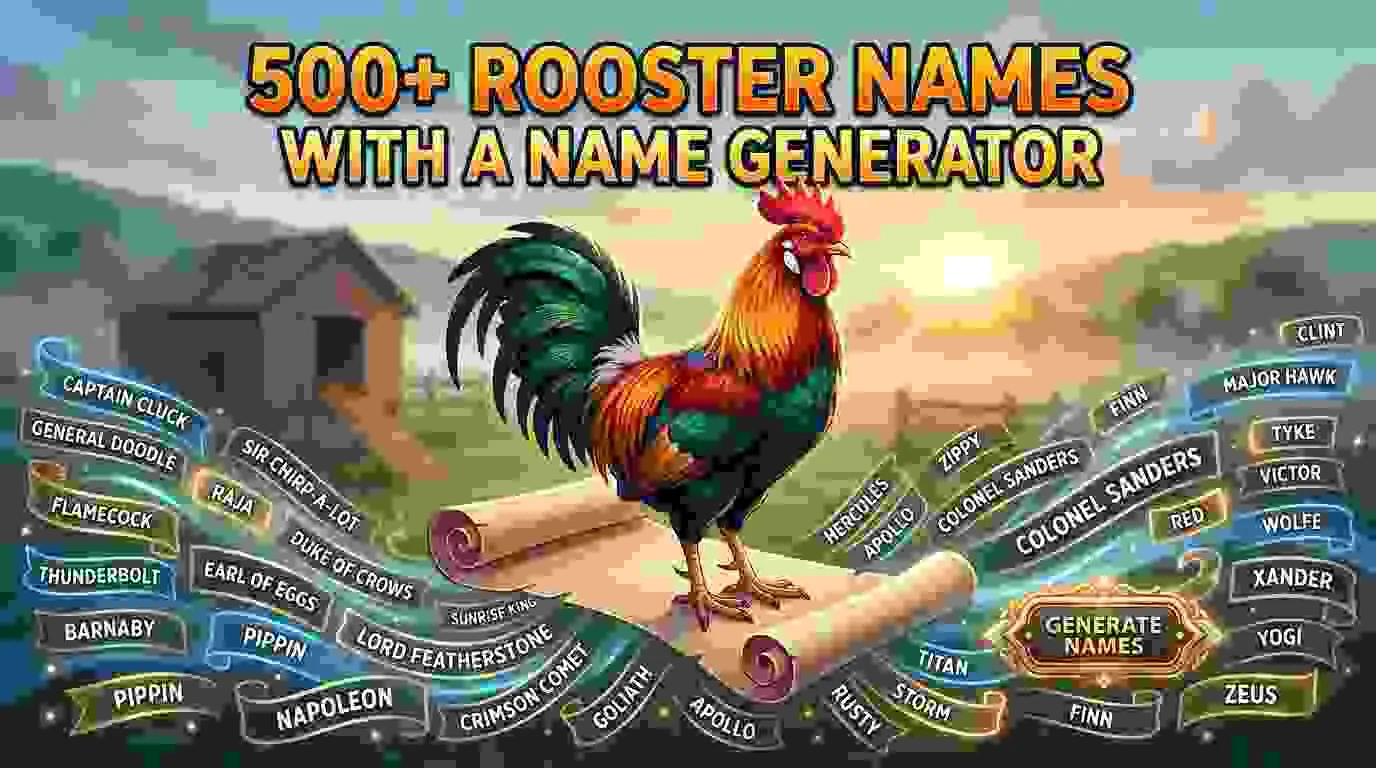 Rooster Names With a Name Generator