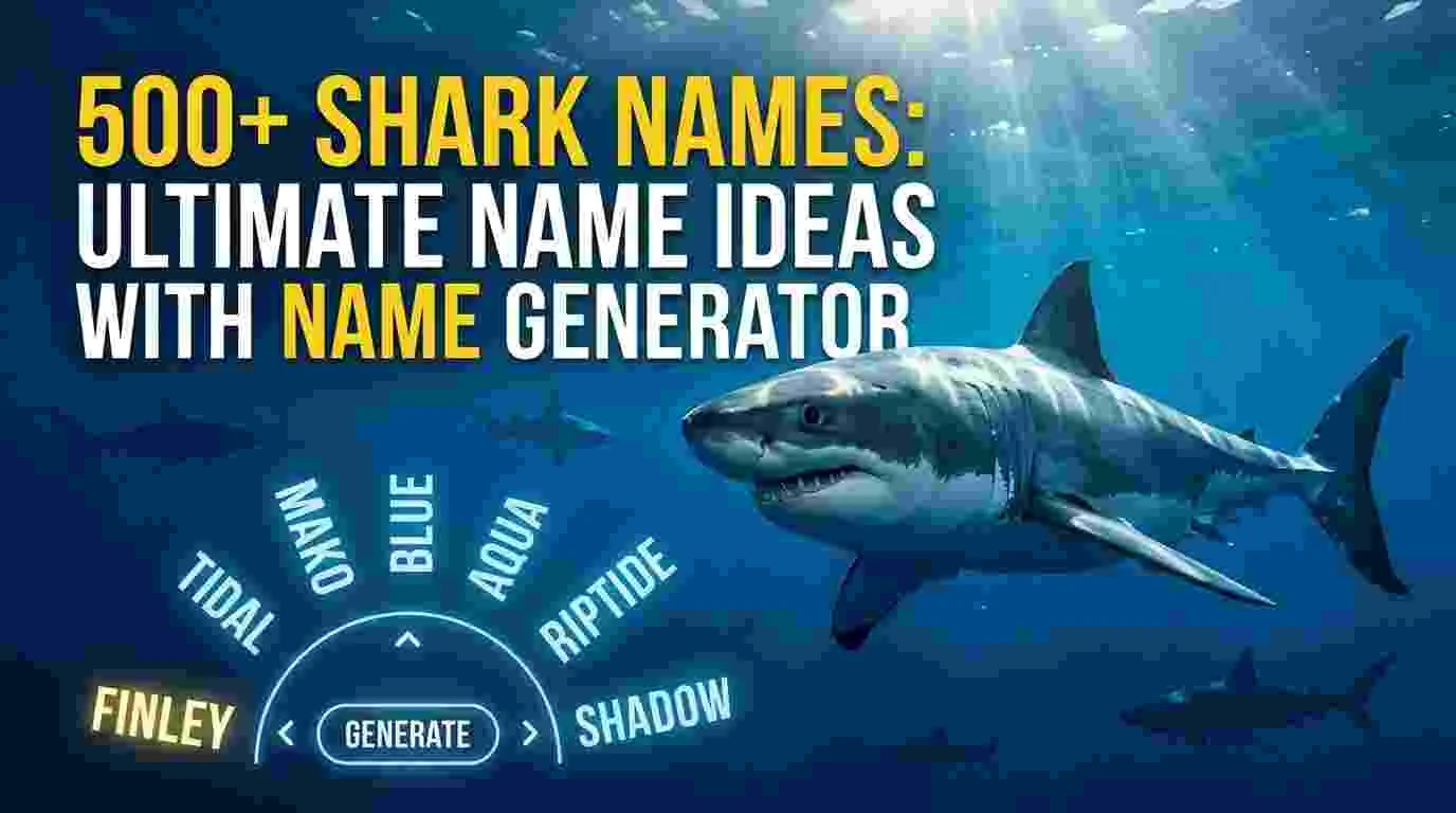 Shark Names Ultimate Name Ideas With Name Generator