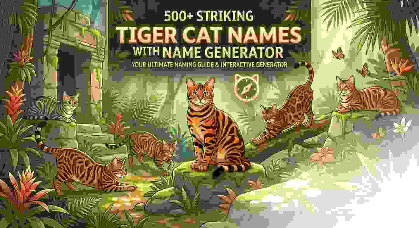 Striking Tiger Cat Names With Name Generator