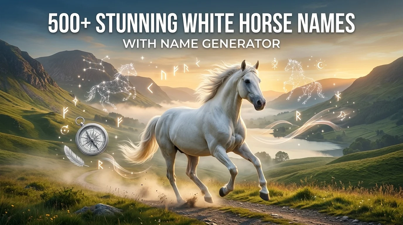 Stunning White Horse Names With Name Generator