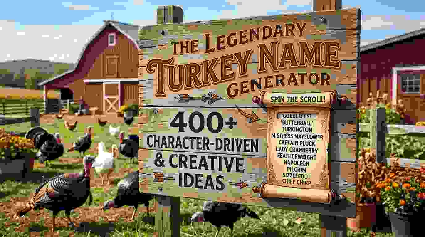 Turkey Names With Name Generator