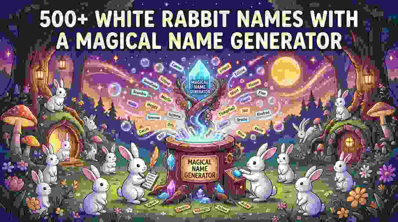 White Rabbit Names With a Magical Name Generator
