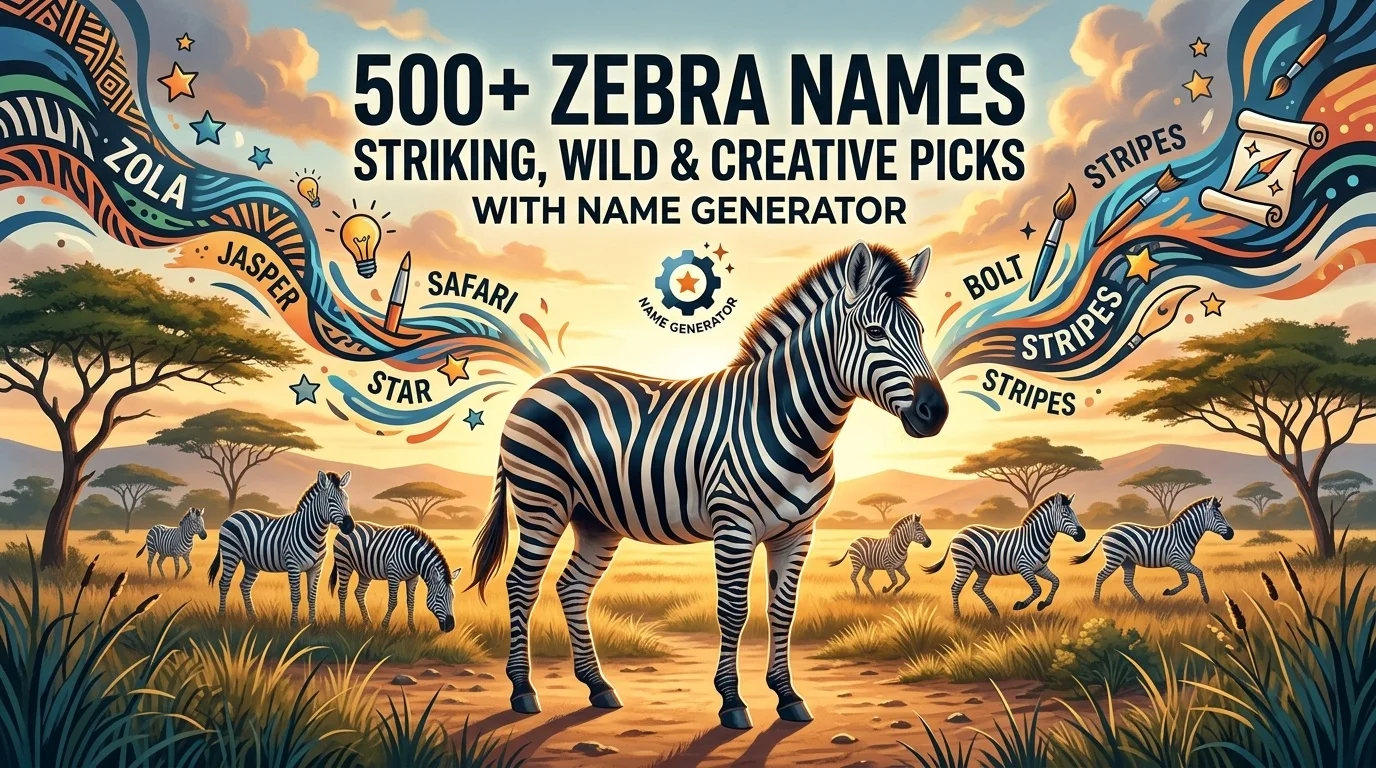 Zebra Names: Striking, Wild & Creative Picks With Name Generator