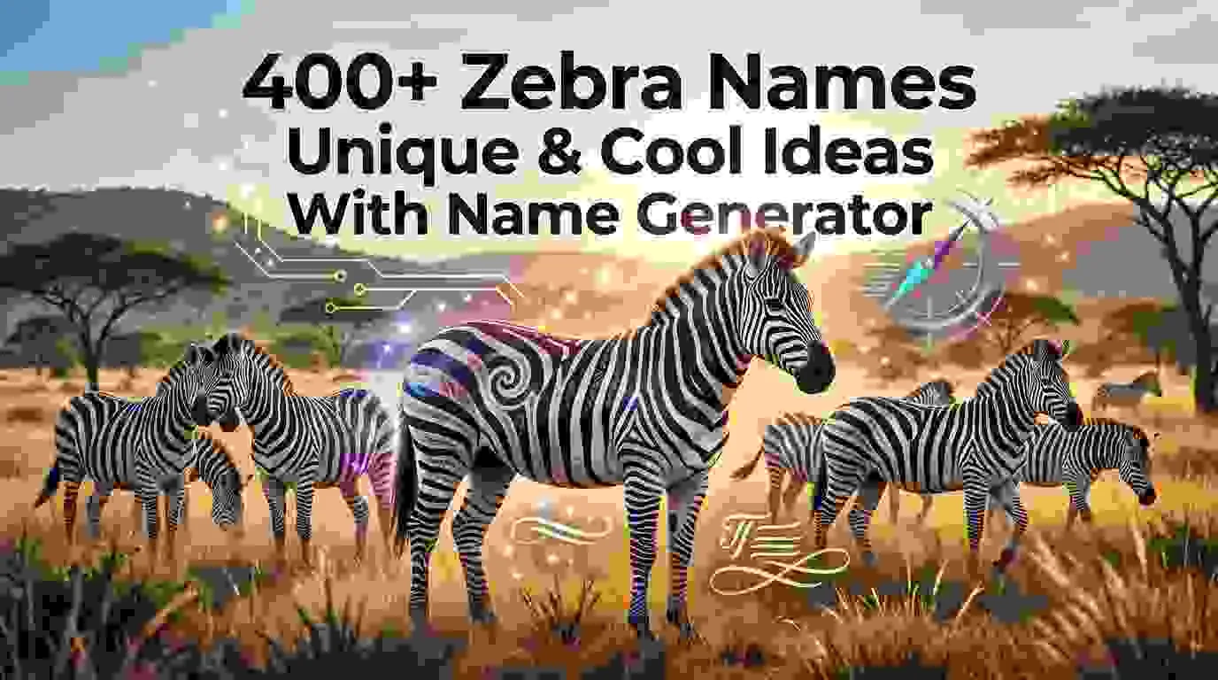 Zebra Names Unique & Cool Ideas With Name Generator