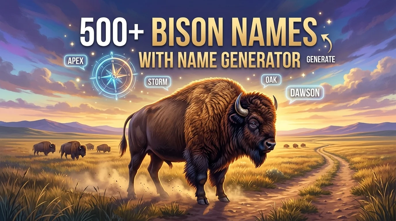 Bison Names With Name Generator