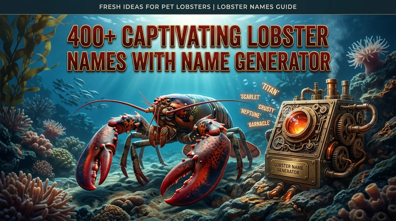 Captivating Lobster Names With Name Generator