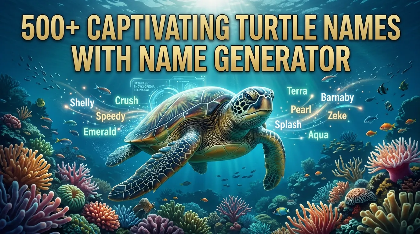 Captivating Turtle Names With Name Generator