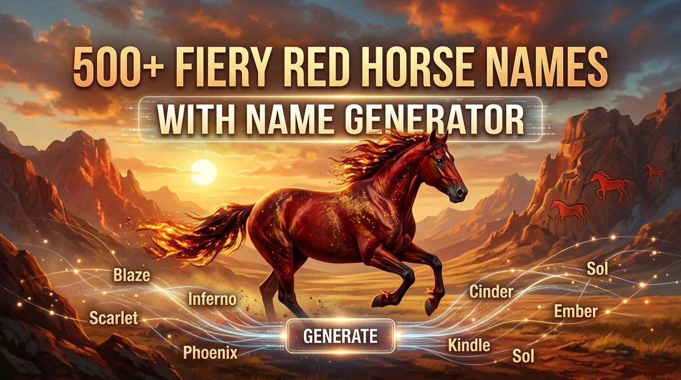 Fiery Red Horse Names With Name Generator