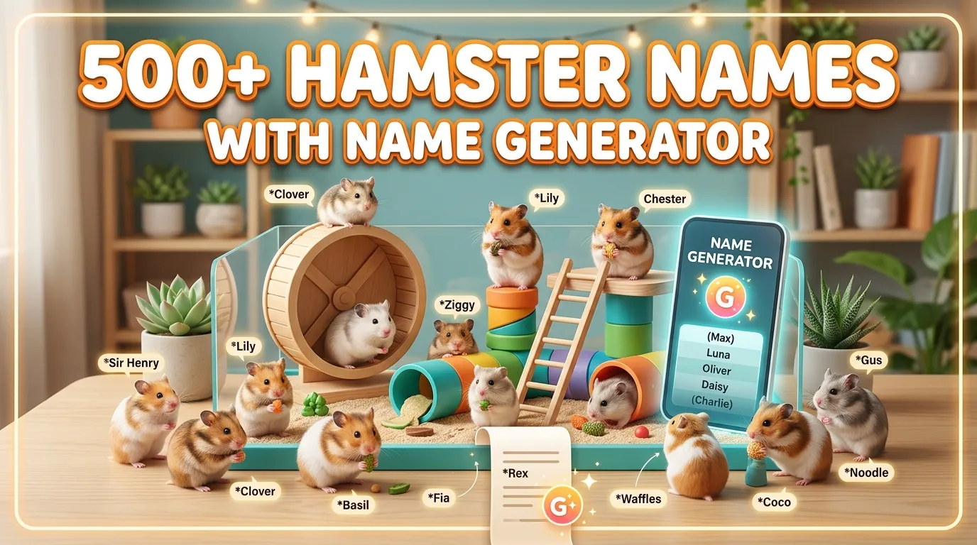 Hamster Names With Name Generator