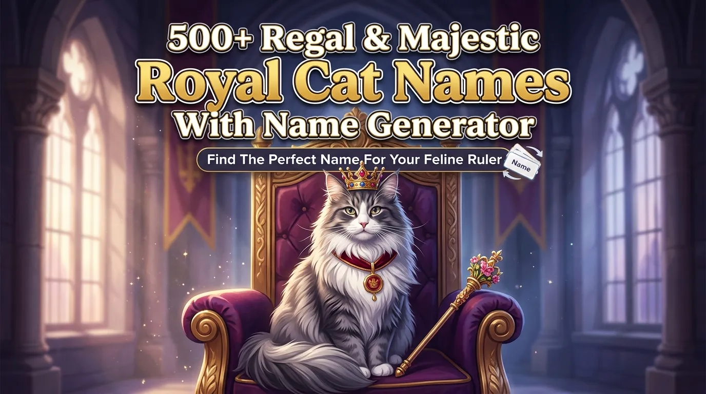 Regal & Majestic Royal Cat Names With Name Generator
