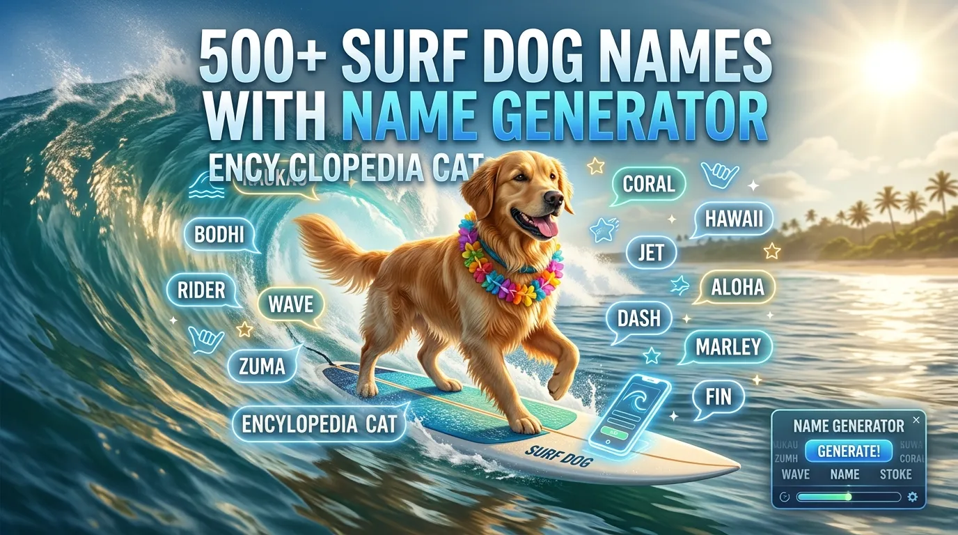 Surf Dog Names With Name Generator